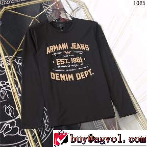 自分らしいスタイリング 長袖Tシャツ 3色可選 EMPORIO ARMANIスーパーコピー 人気新品★超特価★ 2026秋冬 アルマーニ ARMANI