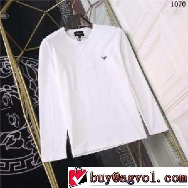2026秋冬 アルマーニ ARMANI 3色可選 長袖Tシャツ EMPORIO ARMANIコピーブランド シンプル 選べる極上