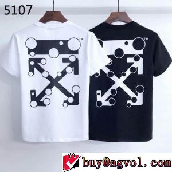 オフホワイト半袖Tシャツ 2026春夏ラウンドネックTシャツ Off-Whiteブランド コピー  超目玉 レジャー
