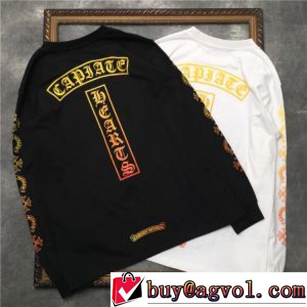 プリント クロムハーツコピーブランド 男女兼用 2色可選 2026秋冬 柔らかい手触り クロムハーツ CHROME HEARTS 長袖Tシャツ デザイン性の高い