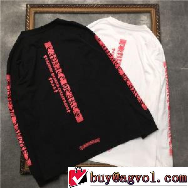 大好評 2026秋冬 プリント クロムハーツ CHROME HEARTS クロムハーツ偽物ブランド 長袖Tシャツ 男女兼用 着心地満点