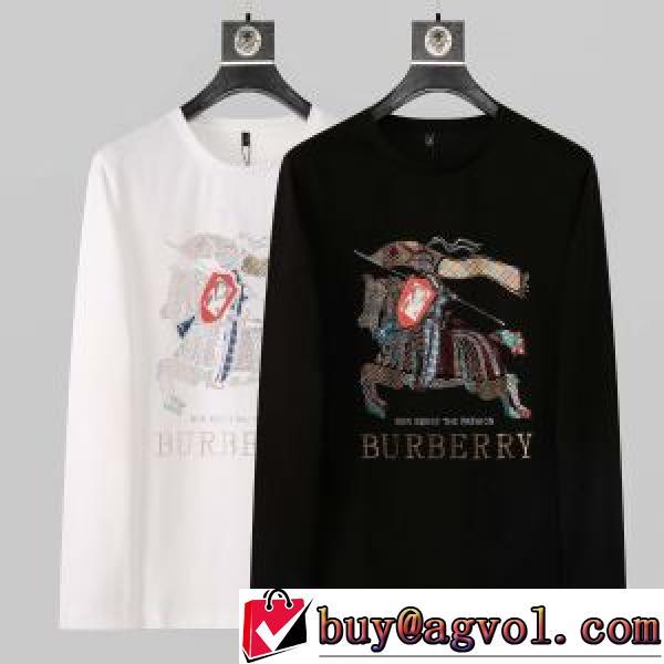 長袖Tシャツ オリジナル バーバリーコピーブランド  2色可選 高品質 人気 2026秋冬バーバリー BURBERRY
