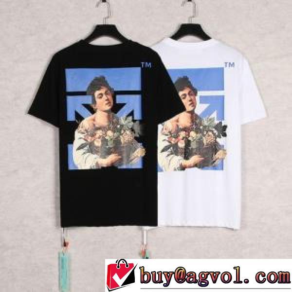 2026春夏 Off-White半袖Tシャツ アローモチーフ ショートスリーブ 2色可選 オフホワイトコピー ブランド 大人気☆NEW!!