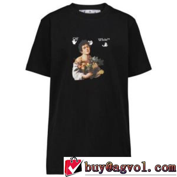 コスパ最高のプライス Off-White男の子の背中に油絵矢印の半袖Tシャツ オフホワイトコピー ブランド 2026春夏半袖Tシャツ