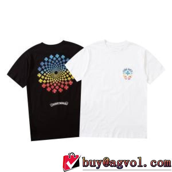 落ち着いた感覚 Tシャツ クロムハーツコピー ブランド 2026春夏 クロムハーツ CHROME HEARTS ラウンドネック 2色可選