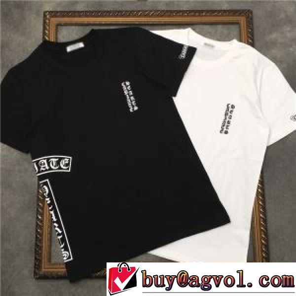 2026春夏 2色可選 海外セレブ愛用 プリント クールビズ クロムハーツ CHROME HEARTS Tシャツ ラウンドネック クロムハーツコピーブランド