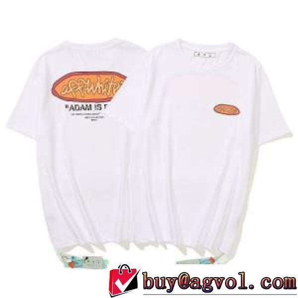 Off-Whiteスーパーコピー オフホワイト半袖Tシャツ ペイントプリント 2026春夏 胸元にロゴプリント ラウンドネック スタイリッシュな印象
