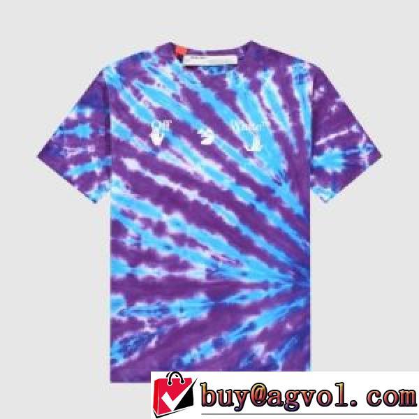 落ち着いた感覚 2026春夏 オフホワイト半袖Tシャツ生地がたれ感抜群で仕立てが細かい Off-Whiteスーパーコピー 激安