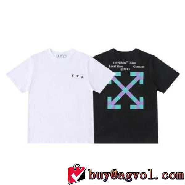 SALE!今季 Off-Whiteブランド コピー 2026春夏 オフホワイトラウンドネックショートスリーブ胸元にロゴプリント