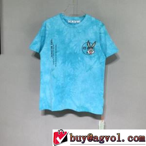 2026春夏 Off-Whiteブランドスーパーコピー 超人気美品◆ オフホワイト半袖Tシャツ 背中の模様が前と呼応している