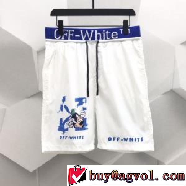 2026春夏 ストレッチで腰を引き締める Off-Whiteショートパンツ 脚部にロゴプリント オフホワイトブランド コピー 人気商品