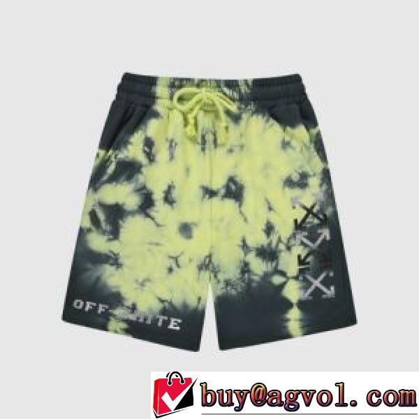 2026春夏 抽象プリントのショートパンツ Off-Whiteブランド コピー 大人気☆NEW!! オフホワイトショートパンツ