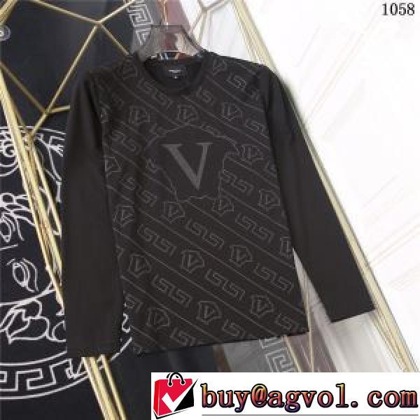 ヴェルサーチコピーブランド 長袖Tシャツ 2色可選 肌に馴染みやすい 2026秋冬 ヴェルサーチVERSACE 極上の着心地