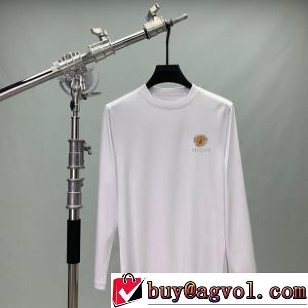 2026秋冬 ヴェルサーチVERSACE 風合いが出る ヴェルサーチブランドコピー 長袖Tシャツ 肌に密着 2色可選