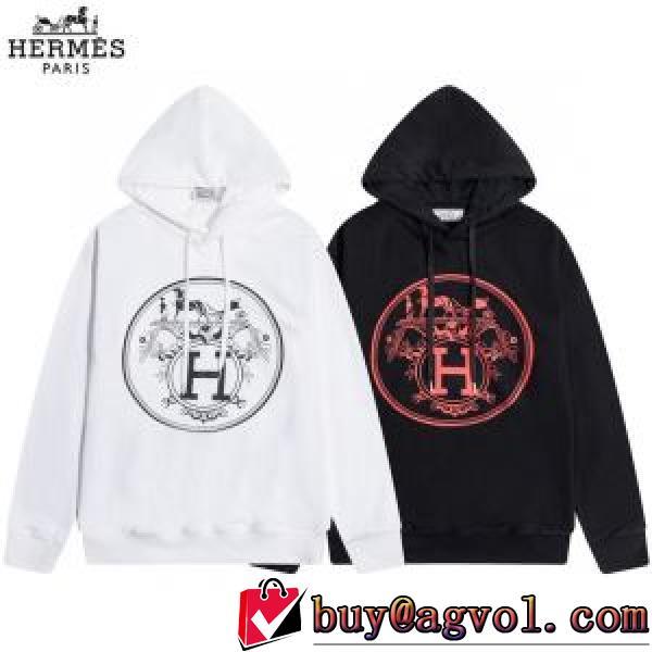 2026秋冬 エルメス HERMES パーカー エルメスブランド コピー 2色可選 オシャレロゴパーカー 秋着用 優美なお出かけスタイル 存在感のある 