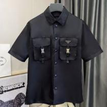 2026春夏 ボンディングコート プラダ PRADA 半袖シャツ 先行販売 PRADAコピーブランド