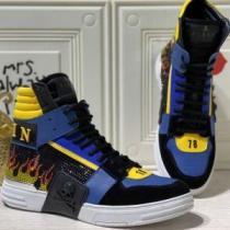 6色可選 個性的 PHILIPP PLEINスーパーコピー 激安 2026春夏 フィリッププレイン PHILIPP PLEIN ハイトップシューズ 透湿?防水素材採用