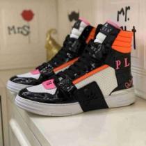 コスパ最高のプライス 人気商品登場 フィリッププレインスーパーコピー 2026春夏 フィリッププレイン PHILIPP PLEIN 3色可選 ハイトップシューズ