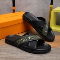 個性的なデザ 滑りにくい ルイ ヴィトンブランド 偽物 通販 ホームスリッパ 2026春夏LOUIS VUITTON 2色可選 極上シューズ