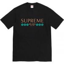 落ち着いた質感 21ss シュプリーム SUPREME Week18 Milano Tee ラウンドネック SUPREMEブランド コピー 半袖Tシャツ 4色可選 カッコいい印象を付ける
