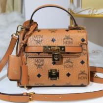 ★安心★追跡付 ショルダーバッグエムシーエム コピー MCM 2026秋冬 ヴィセトス サッチェルバッグ ハンドバッグ 2色可選 通勤 出張 旅行 18.5x9.5x14.5cm.54.