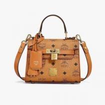 ★安心★追跡付 ショルダーバッグエムシーエム コピー MCM 2026秋冬 ヴィセトス サッチェルバッグ ハンドバッグ 2色可選 通勤 出張 旅行 18.5x9.5x14.5cm.54.