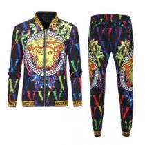 2026秋冬 軽量ジャケット 優美なお出かけスタイル ヴェルサーチVERSACE セットアップ上下 花プリントデザインジャケット ヴェルサーチコピー