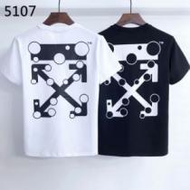 オフホワイト半袖Tシャツ 2026春夏ラウンドネックTシャツ Off-Whiteブランド コピー  超目玉 レジャー