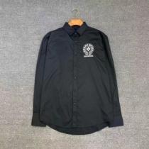 人気ブランド  2026秋冬 自然な肌触り ボタンダウン クロムハーツ CHROME HEARTS 長袖シャツ 2色可選 クロムハーツブランド コピー