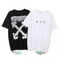 高級感ある Off-White アローモチーフ クルーネック ショートスリーブオフホワイトスーパーコピー 激安 2026春夏半袖Tシャツ