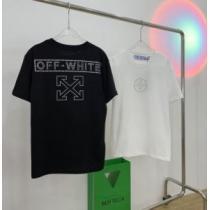 Off-Whiteスーパーコピー 2026春夏半袖Tシャツ オフホワイト韓国のスパイクパーマ制の輸入矢印を使ったlogoTシャツ 大好評
