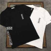 2026春夏 2色可選 海外セレブ愛用 プリント クールビズ クロムハーツ CHROME HEARTS Tシャツ ラウンドネック クロムハーツコピーブランド