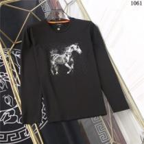 3色可選 2025秋冬 エルメス HERMES 長袖Tシャツ 耐久性のある 吸汗性に優れ エルメスブランド コピー