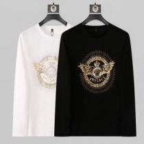 2026秋冬 ヴェルサーチVERSACE 上品上質 ヴェルサーチブランド コピー 長袖Tシャツ 綿/コットン 2色可選