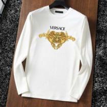 2026秋冬 ヴェルサーチVERSACE 海外セレブ愛用 ヴェルサーチブランド 偽物 通販 長袖Tシャツ 綿/コットン 2色可選