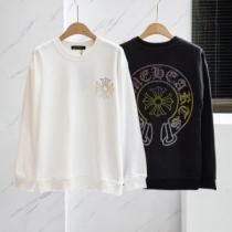 2025秋冬 高級感ある 2色可選 クロムハーツスーパーコピー クロムハーツ CHROME HEARTS プルオーバーパーカー プリントパーカ 程よい厚み