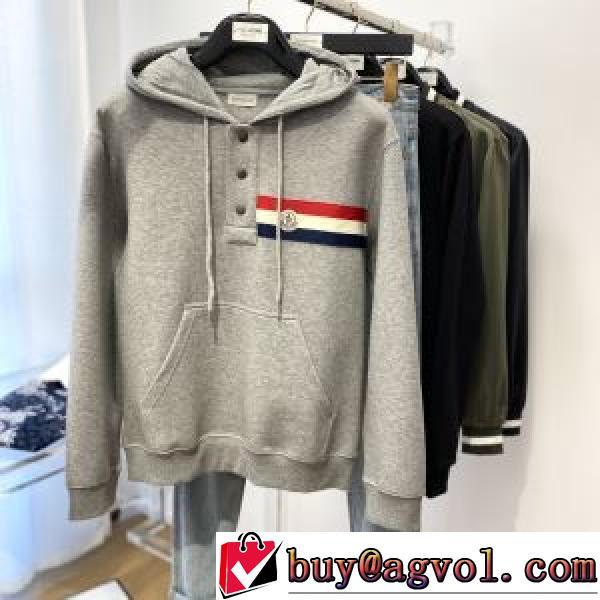 モンクレールスーパーコピー 2026秋冬 3色可選 ランキング1位 ボタンパーカー 帽子付き モンクレール MONCLER プルオーバーパーカー