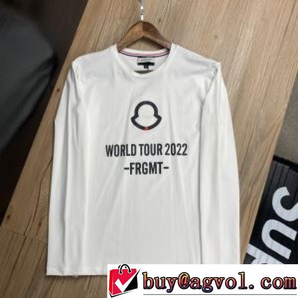 変わらない人気を誇る モンクレールコピー ブランド 2026秋冬 長袖Tシャツ プリント シンプル 3色可選 モンクレール MONCLER 優しいフィット感