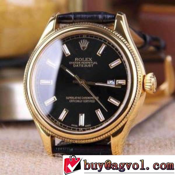 高級感を備えている 6色可選 腕時計 ロレックススーパーコピー 激安 2025春夏 ロレックス ROLEX 輸入クオーツムーブメント レザー.196.