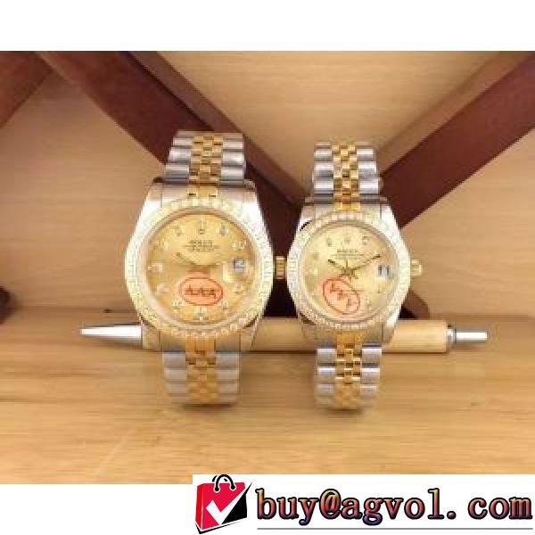 2026秋冬 ロレックス ROLEX 先行販売 多色選択可 ロレックススーパーコピー 恋人腕時計 ステンレス 日付表示.196.