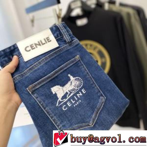 セリーヌコピー 先行販売 2026秋冬 セリーヌ CELINE ジーンズ 豊富なサイズ バックポケット付