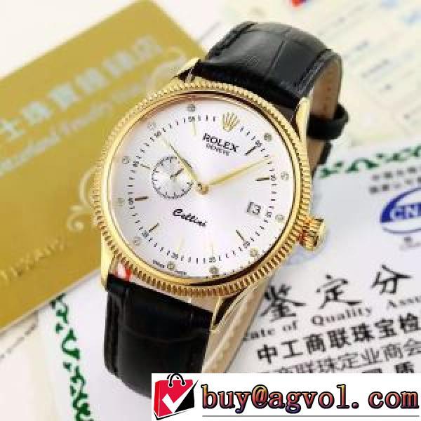 腕時計 多色選択可 2026秋冬 ロレックス ROLEX レザー ベルト ロレックスコピーブランド 海外セレブ愛用 カレンダー機能付き.196.