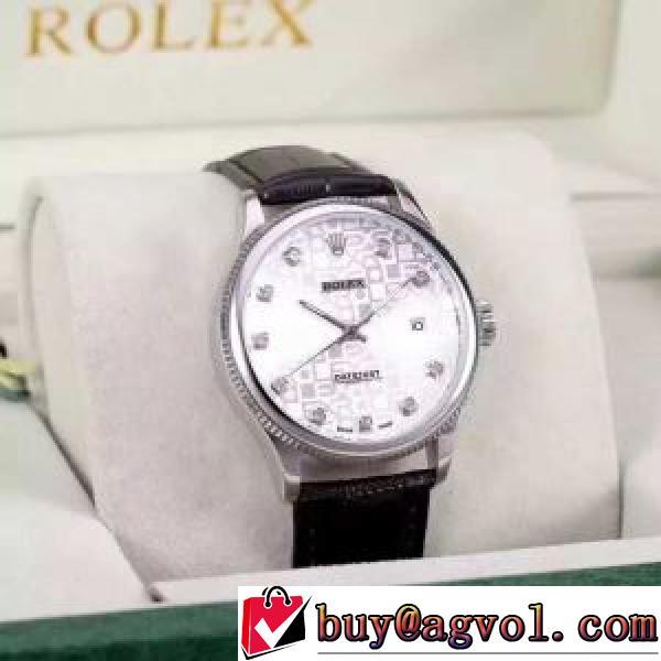 多色選択 腕時計 レザー ベルト 個性的 ロレックススーパーコピー 2026秋冬 ロレックス ROLEX カレンダー機能付き 煌びやかな仕上がり.196.