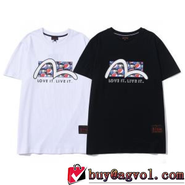 2色可選  先行販売 エヴィス コピー デザイン性の高い Tシャツ 2026春夏 エヴィス EVISU