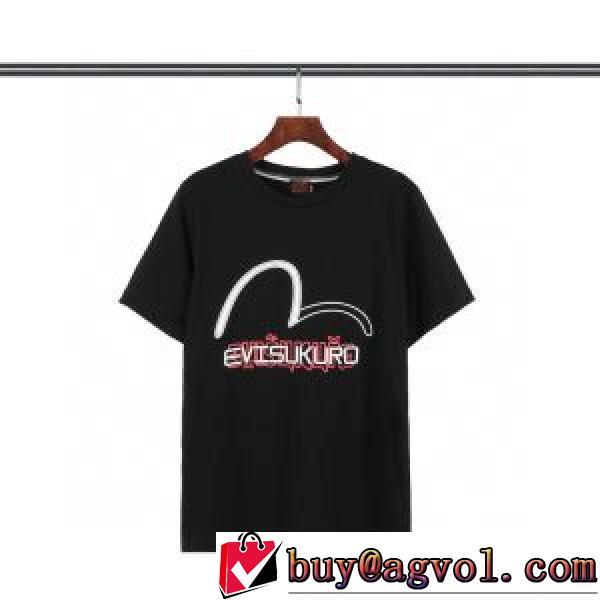 2色可選 カッコいい印象を付ける 2026春夏 Tシャツ エヴィス EVISU 希少価値大！エヴィス コピーブランド