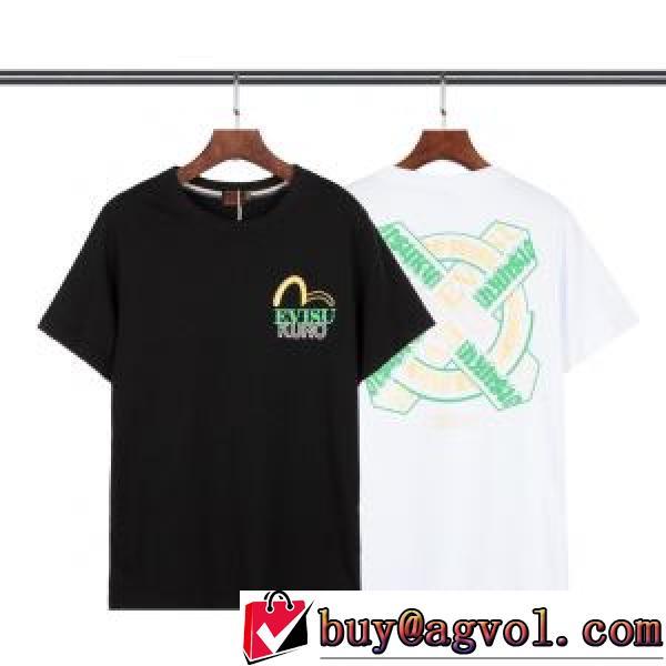 エヴィス ブランドコピー 個性的なデザ クールビズ 2色可選 Tシャツ 2026春夏 エヴィス EVISU Tシャツ