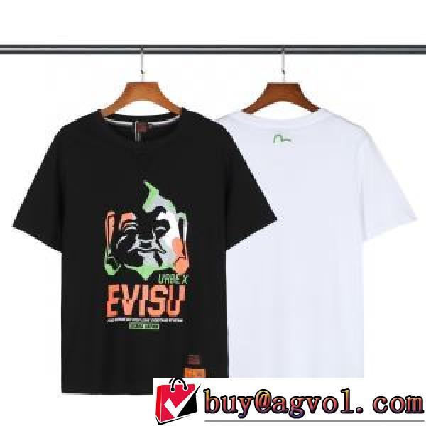耐久性のある エヴィス スーパーコピー 2色可選  優しいフィット感 2026春夏 エヴィス EVISU Tシャツ