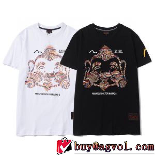コスパ最高のプライス 2026春夏 エヴィス EVISU オリジナル エヴィス 偽物ブランド 2色可選 Tシャツ