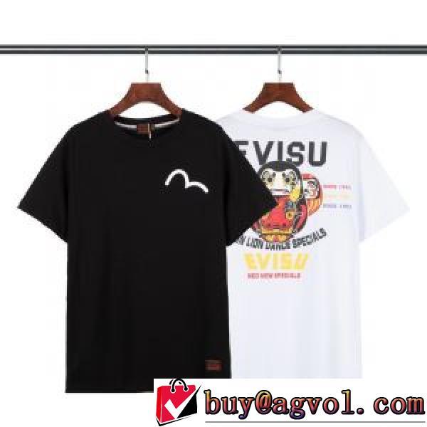 2色可選 高級感ある エヴィス スーパーコピー 代引 2026春夏 Tシャツ エヴィス EVISU 柔らかい手触り