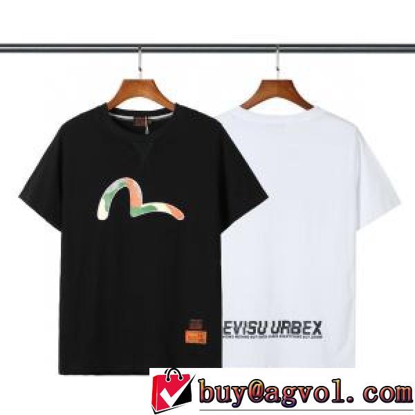 Tシャツ 2026春夏 バリエーションに富む 2色可選 エヴィス ブランドスーパーコピー 人気 ランキング エヴィス EVISU